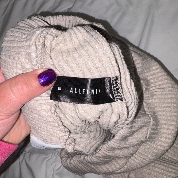 Anthropologie Allfenix Australia Ribbed Joggers Tan Size Medium 27 inch - Picture 5 of 9